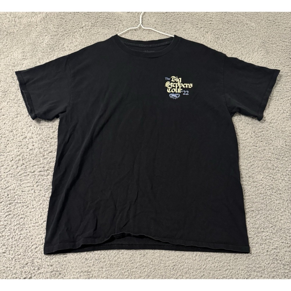 Kendrick Lamar Oklama Big Steppers Tour 2022 T-Shirt Size Medium Black Tee‎ Rap